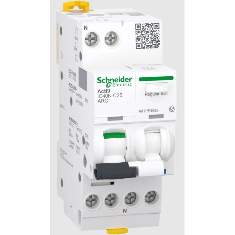 Schneider Acti9 iC40 ARC Gnistdetektor MCB+AFD 1PN C25A 6kA
