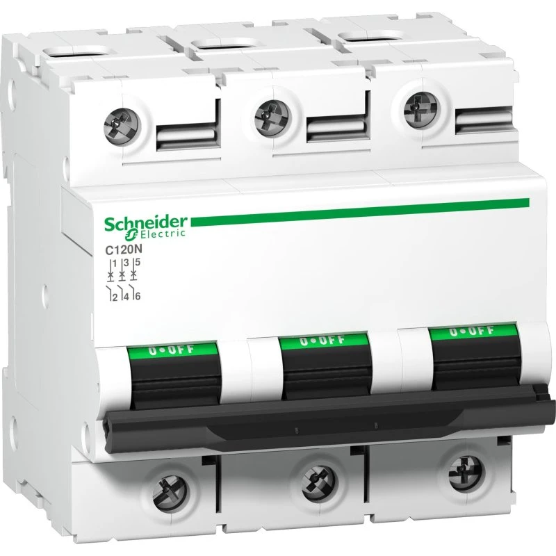 Automatsikring C120N 3P 125A 10kA D-karakteristik