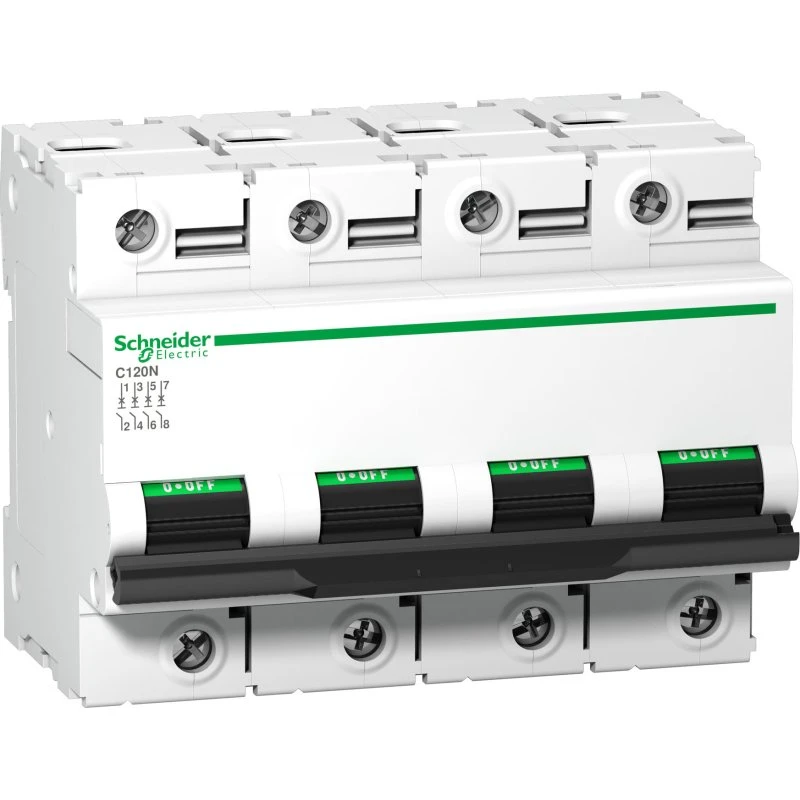 Automatsikring C120N 4P 100A B-karakteristik 10kA