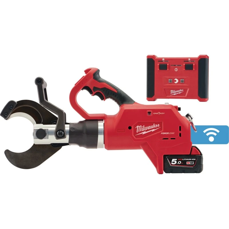 Milwaukee M18 HCC75R-502C fjernstyret kabelsaks 2×18V/5,0Ah