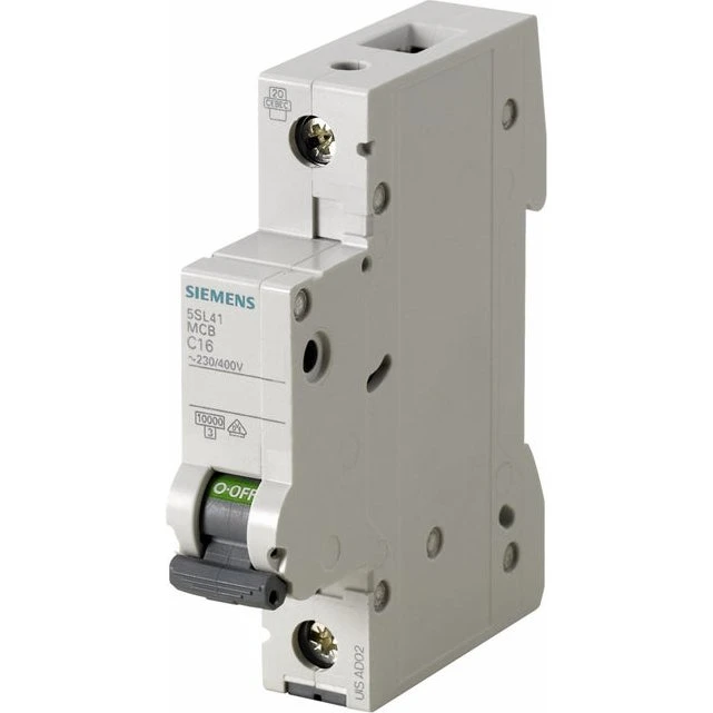 Siemens Automatsikring 1P C 16A 10kA 5SL4116-7