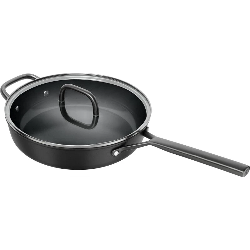 Zwilling Milano traktørpande med glaslåg, 28 cm, sort