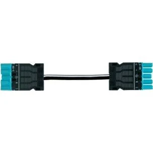 GST18I5 Mellemkabel han/hun, 5-pol, 1,5mm2, 6m, blå