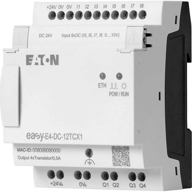 Eaton easyE4 DC-12TCX1 Kontrolrelæ med Ethernet