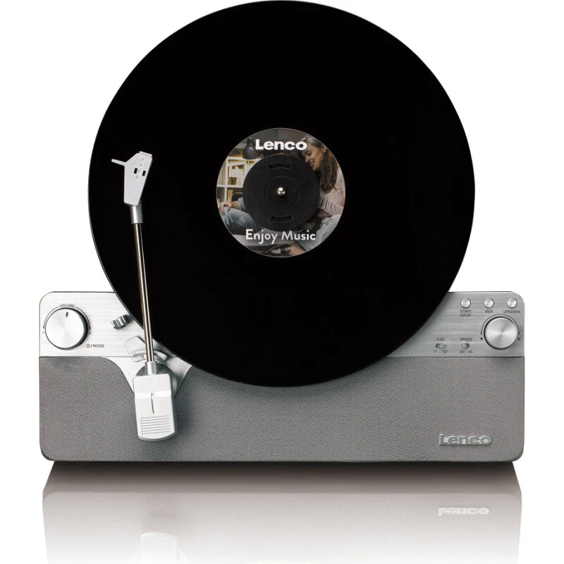 Lenco LSA-071SI fuldautomatisk lodret pladespiller m. Bluetooth, sølv