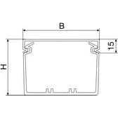 Ledningskanal BA7 80025 opslidset (80x25 mm, 2m)
