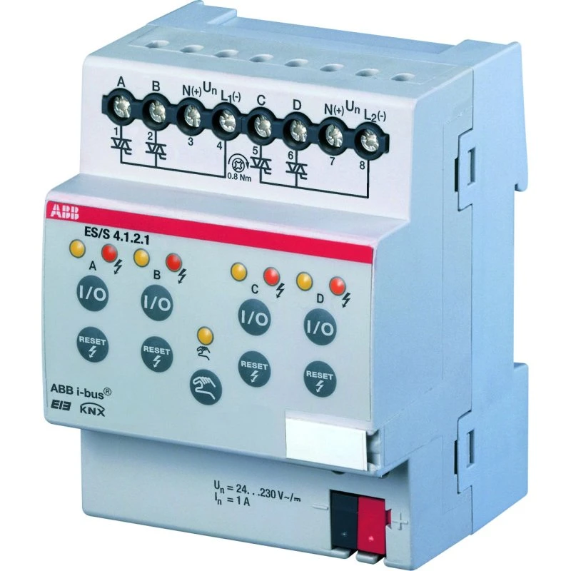 ABB KNX Elektronisk kontaktaktuator 4-kanal MDRC ES/S4.1.2.1