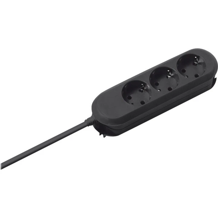Bachmann Smart Stikdåse 3-stik Sort 5m
