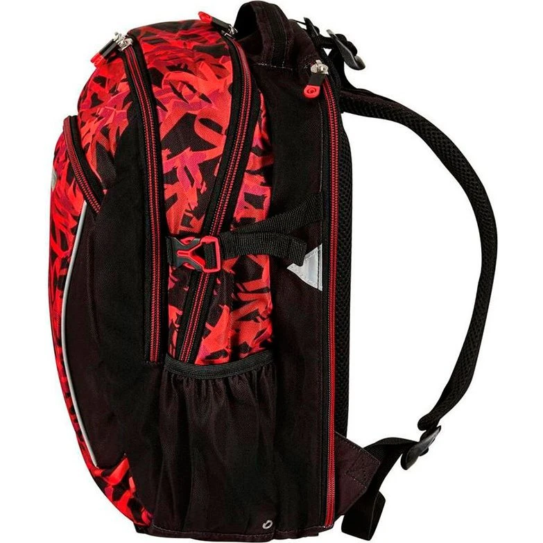 Herlitz Ultimate Graffiti Sportsrygsæk - Sort/Rød, 24L