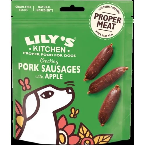Lily's Kitchen Sausages Pork & Apple, 70g