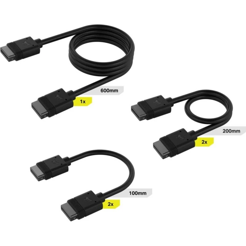 Corsair CL-9011118-WW iCUE LINK Strøm/datakabelsæt - Sort