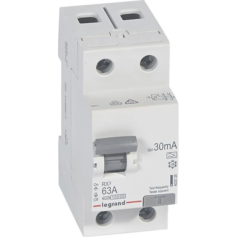 Legrand RX3 HPFI relæ 2P 63A 30mA Type A