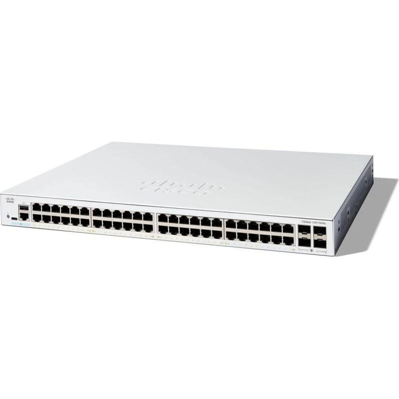 Cisco Catalyst 1200-48T-4G Smart Switch - 48x Gigabit + 4x SFP