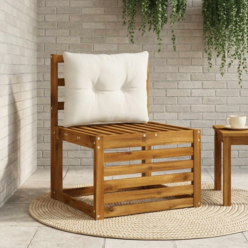 vidaXL Rygpude PUTTEN Hvid 60 x 40 x 10 cm