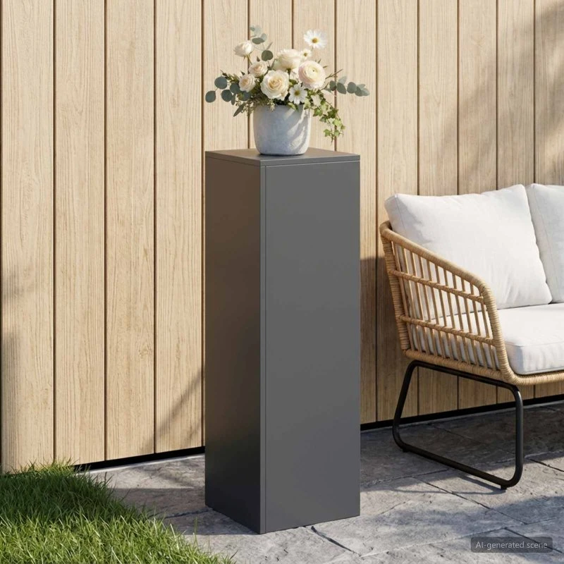 vidaXL Planteholder Antracit 30x30x100 cm i Rustfrit Stål
