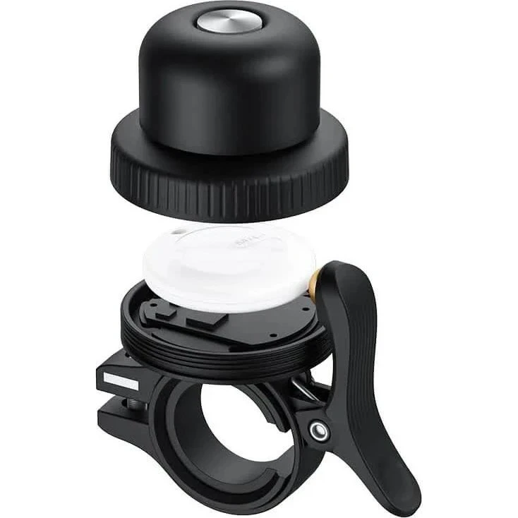 MiLi MiBell Ringeklokke med Bluetooth Tracker, IPX67, Sort