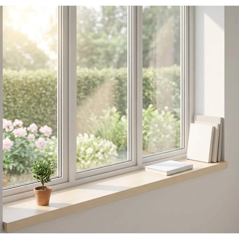 vidaXL Vindueskarme 2 stk. Hvid 160 x 15 x 2 cm i Massivt Eg