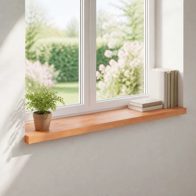 vidaXL Vindueskarme 2 stk. Lakeret Bøg 70 x 40 x 2 cm