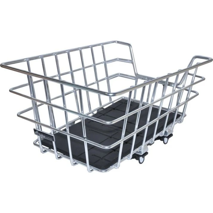 BikePartner Herning Alu bagkurv 34L 46x34x22 cm (aluminium/sort)