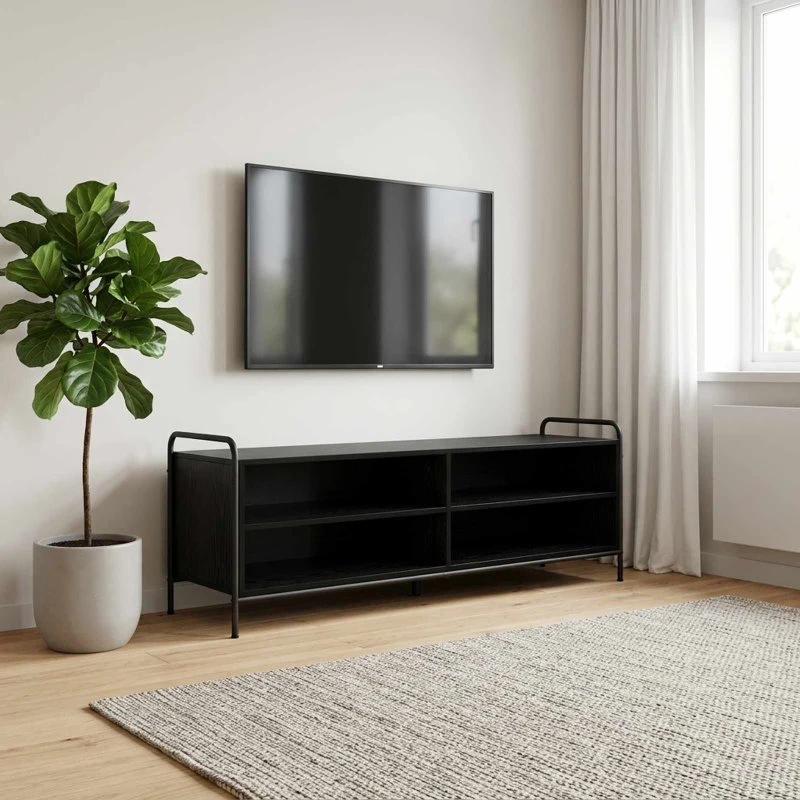 vidaXL TV-skab 140 x 39,5 x 50 cm - Sort eg