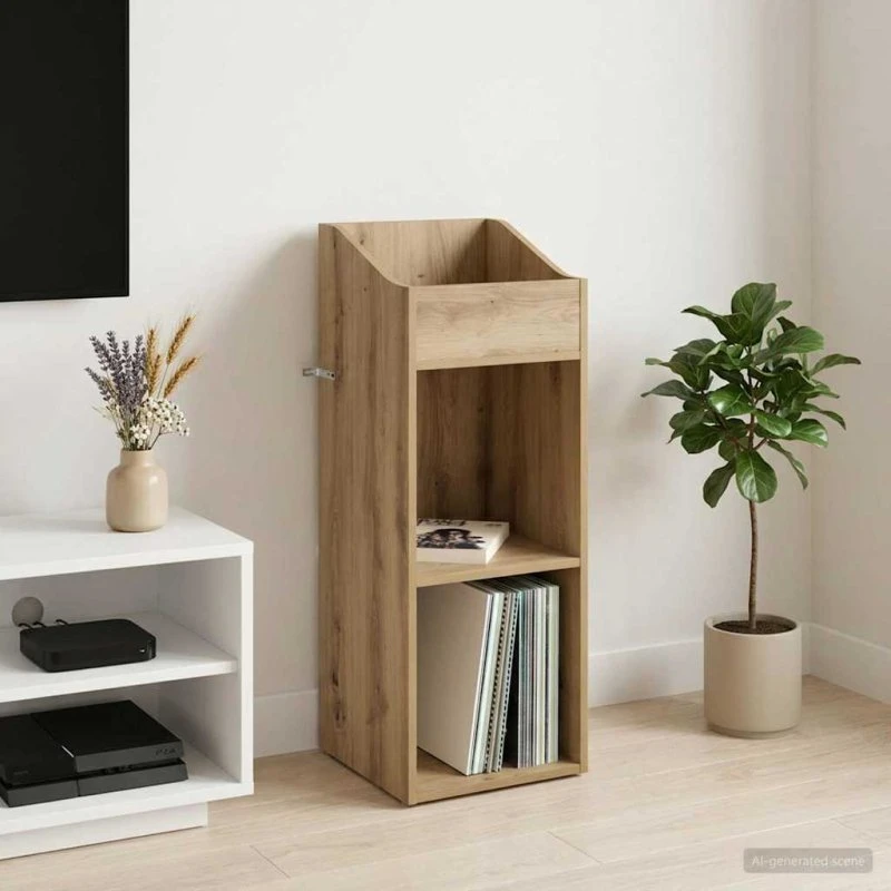 vidaXL Pladeskab Artisan-eg 36 x 36 x 95,5 cm