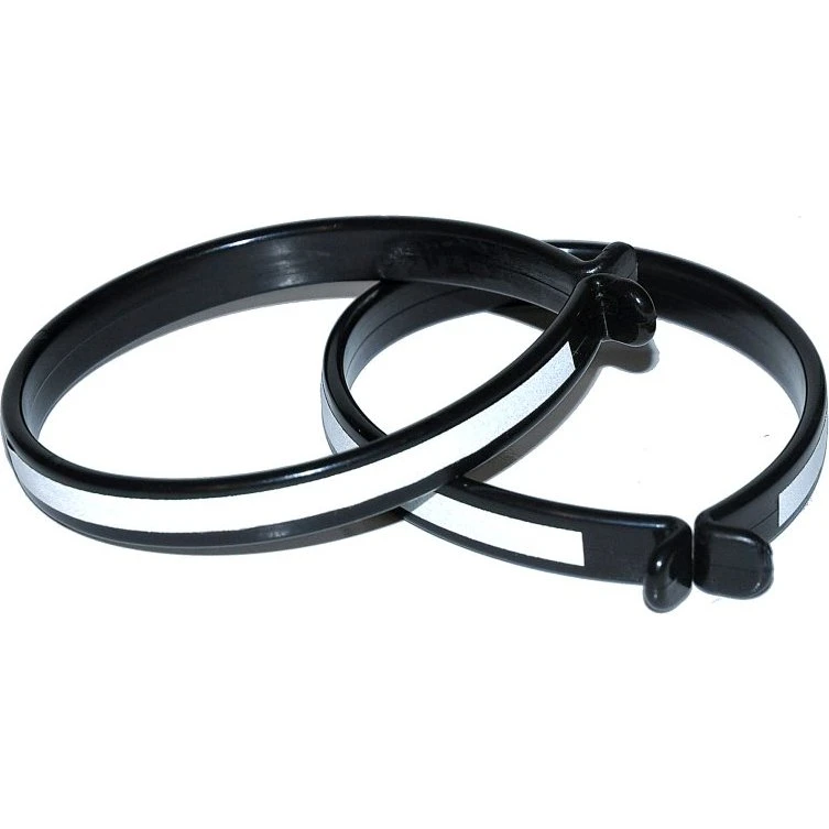 BikePartner Buksebøjle m. refleks, sort - 2 stk