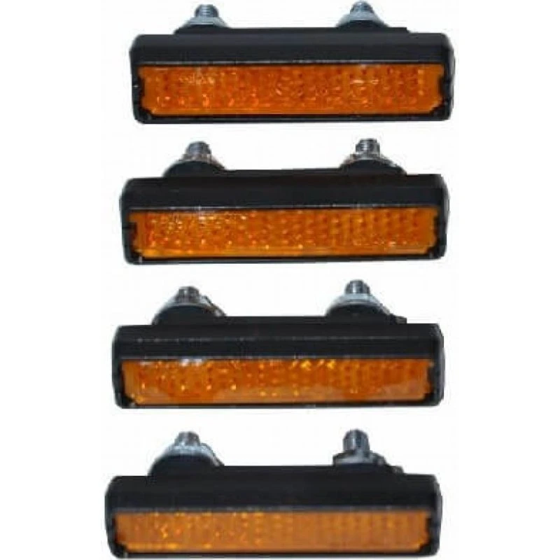 BikePartner Pedalreflekser m. skrue og møtrik, 4 stk.