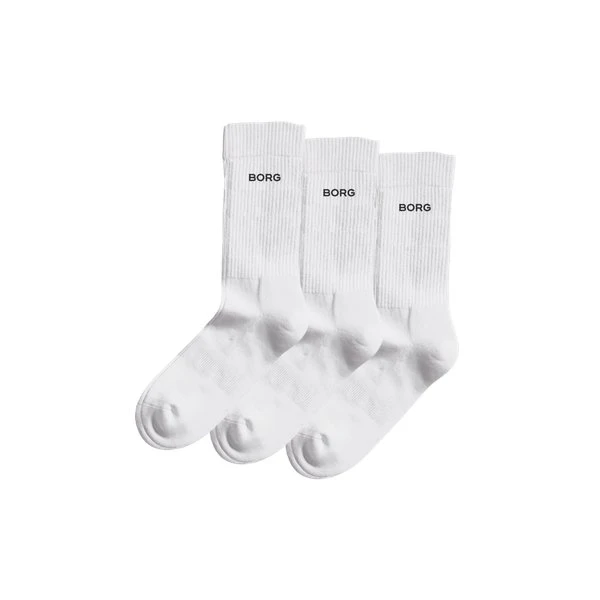 Björn Borg Essential Crew Socks 3-pak Hvid, 35-38