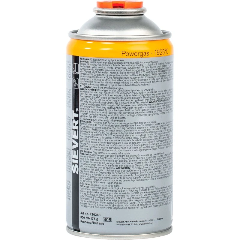 Sievert Gasflaske 300 ml til Handyjet Gasbrænder