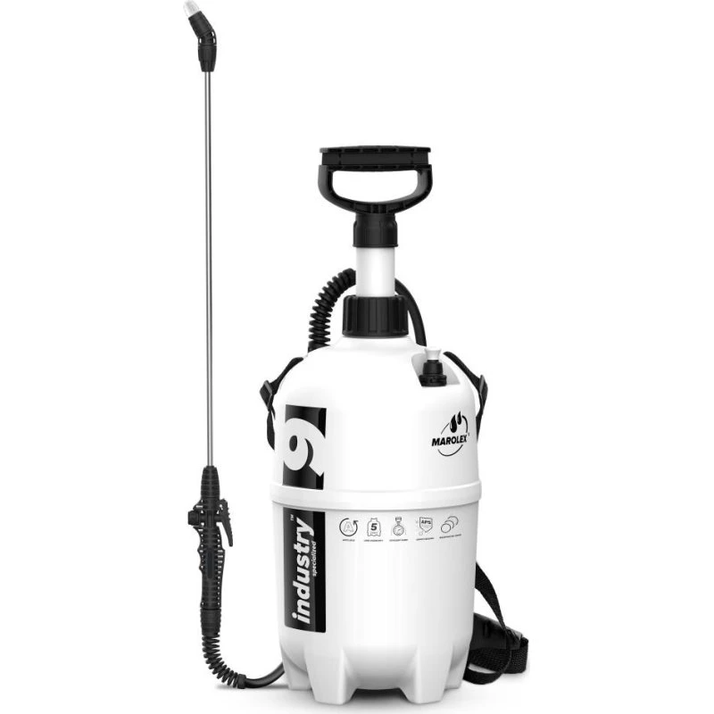 Marolex Industry Acid Line 9L Tryksprøjte med teleskoplanse