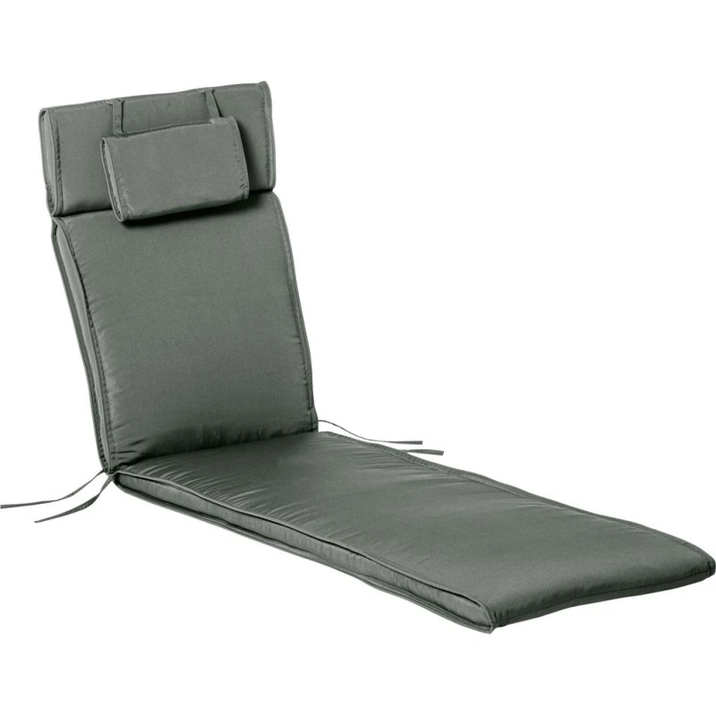 Outsunny liggehynde til liggestol med nakkepude, grå 198x53x5 cm
