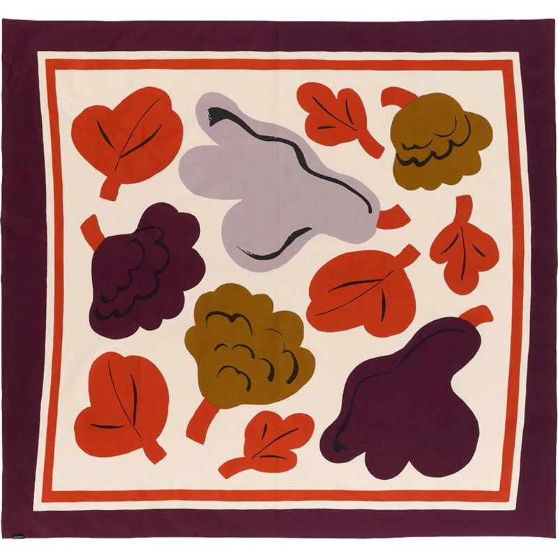 Marimekko Kukasta Kukkaan dug, 140x140 cm, terracotta