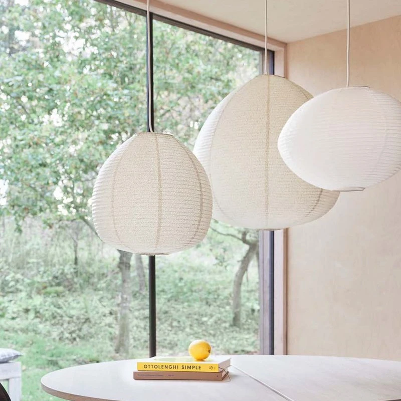 OYOY Living Design Moyo lampeskærm i hvidt papir, Ø 41 cm