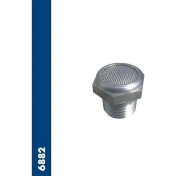 Lyddæmper i rustfrit stål AISI 316L, 1/4" NPT gevind
