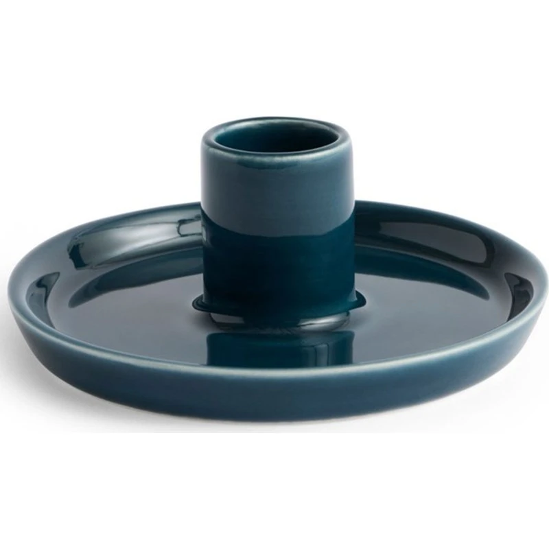 HAY Disc lysestage Small, Dark Teal, Ø10 cm