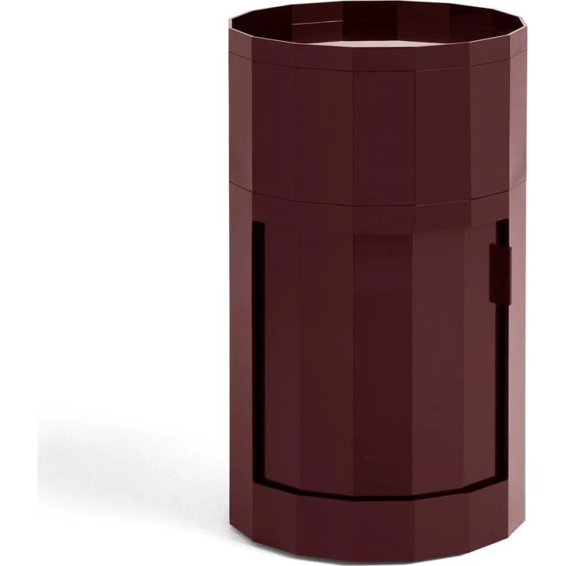 HAY Facet 101 Højskab med fødder/hjul - Burgundy