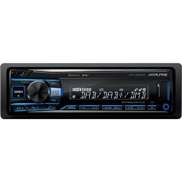 Alpine UTE-204DAB en-DIN med Bluetooth & DAB+