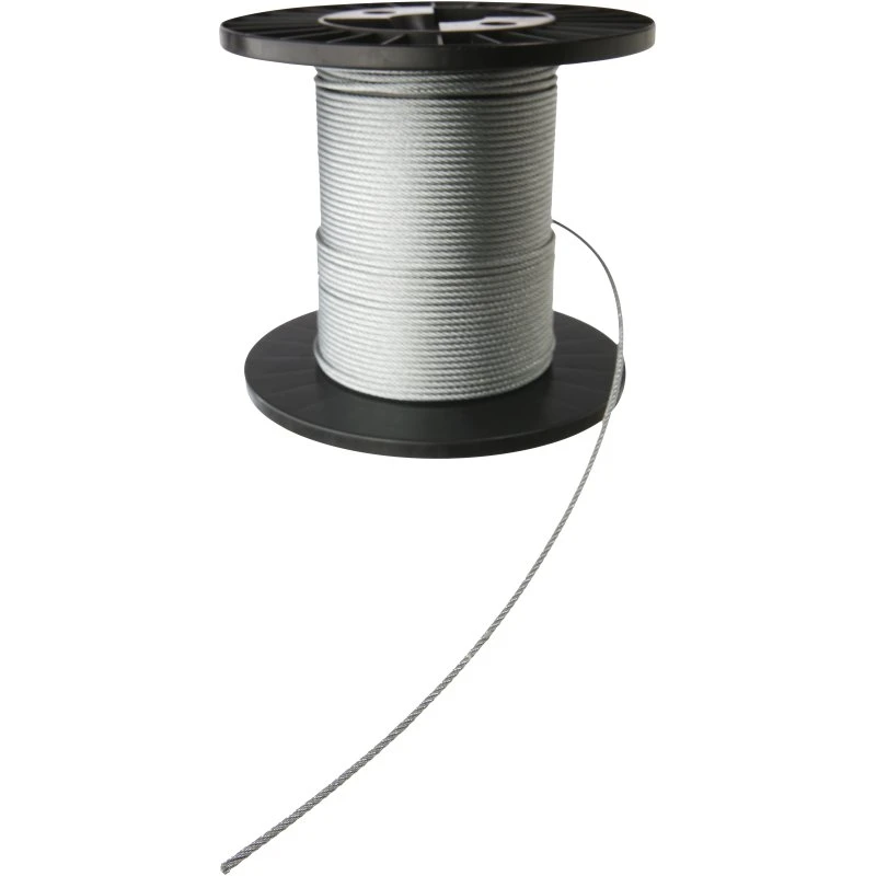 Stålwire galvaniseret 6x24+7FC 6mm, 110m rulle