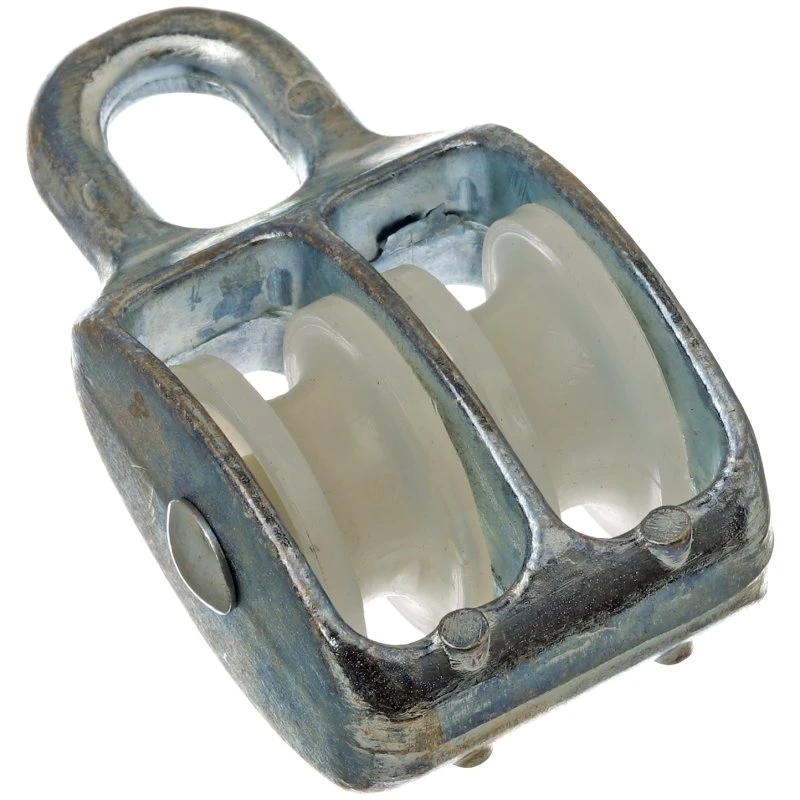 Taljeblok galvaniseret m/2 hjul 7x25mm