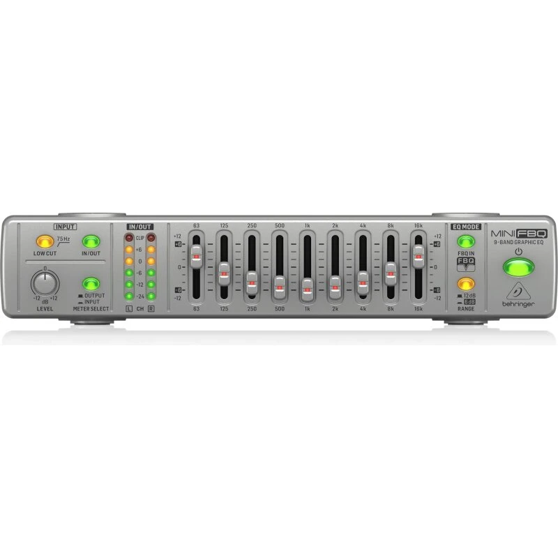 Behringer FBQ800 V2 9-bånd grafisk equalizer (FBQ)