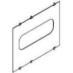 Tabula Afskærmning lodret 2x2M flange 221A1413
