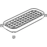 Flange til ventilation 220A6402 med skruer og møtrikker