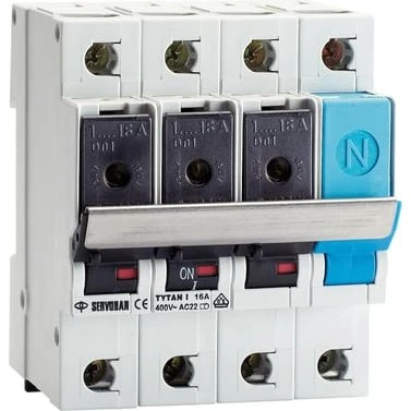 TYTAN Gruppeafbryder 3P+N, 2-16 A