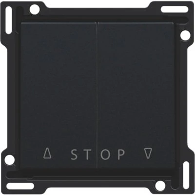 Tangent jalousiafbryder med symbol, black coated