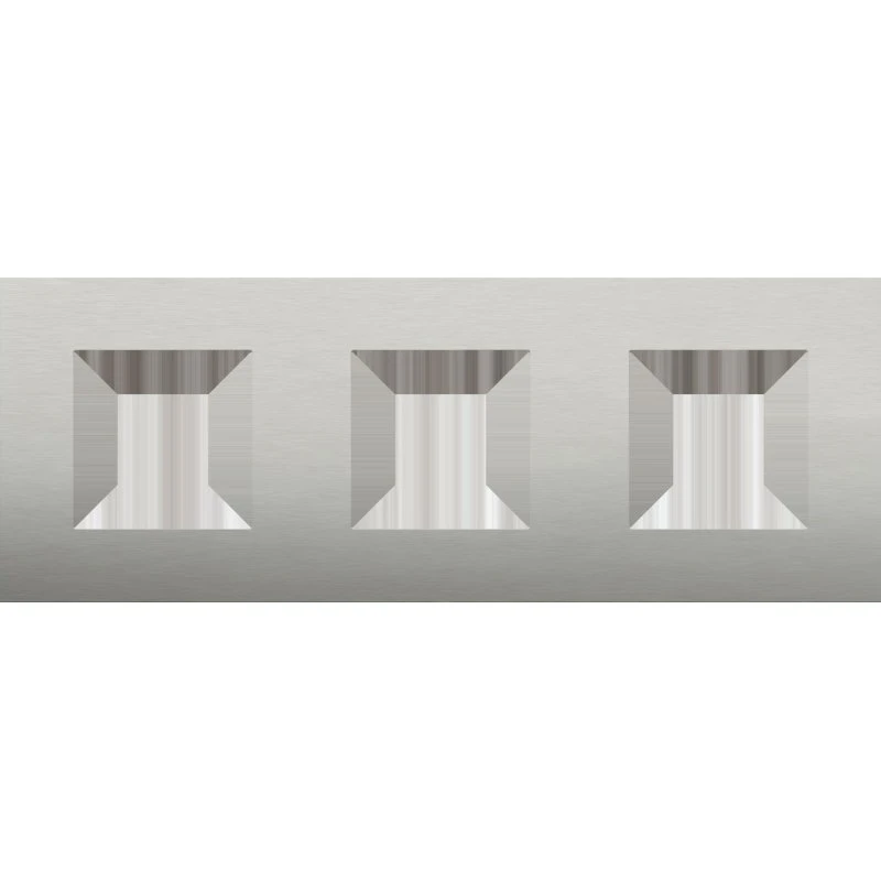 Niko Ramme 3-modul Pure Steel Anthracite