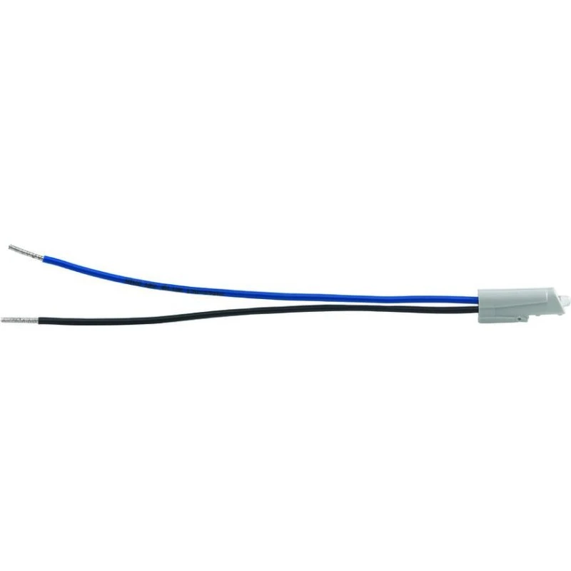Glimlampe med ledning, 230V, gul