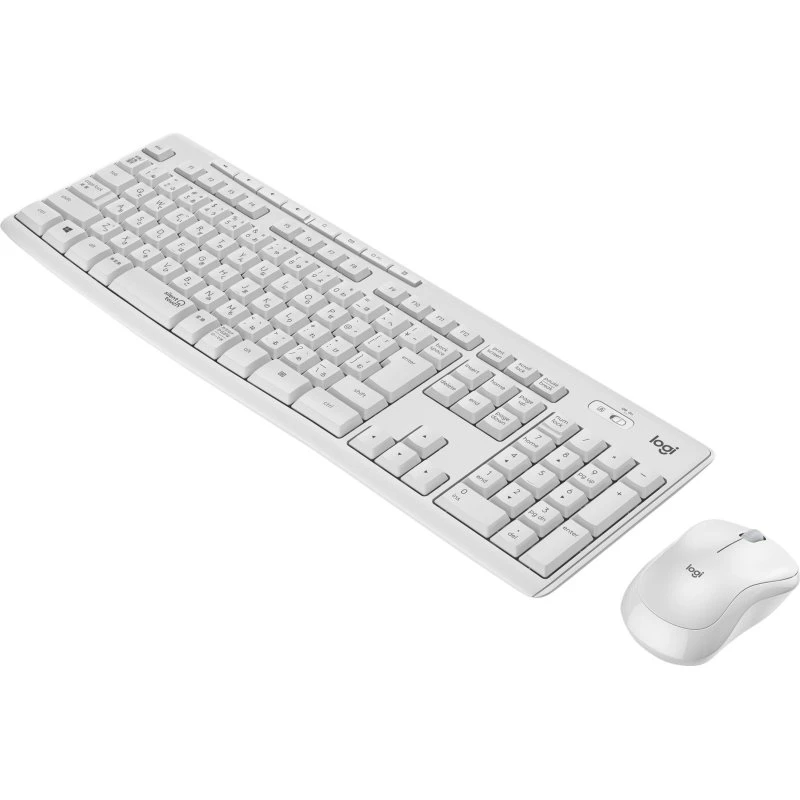 Logitech MK295 Silent Trådløst Tastatur og Mus-sæt - Off White