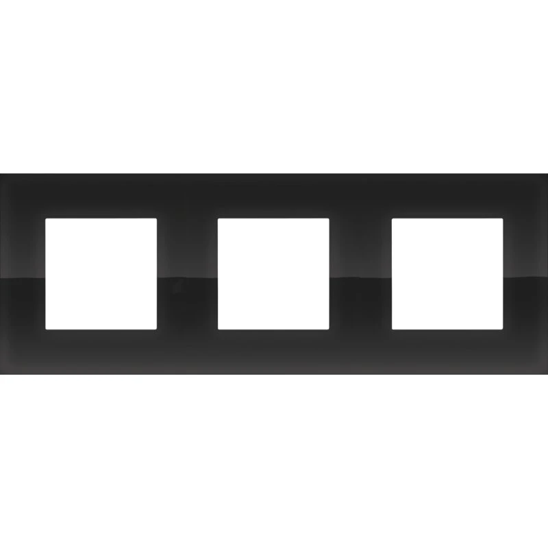 Niko Ramme 3-modul Pure Liquid Black