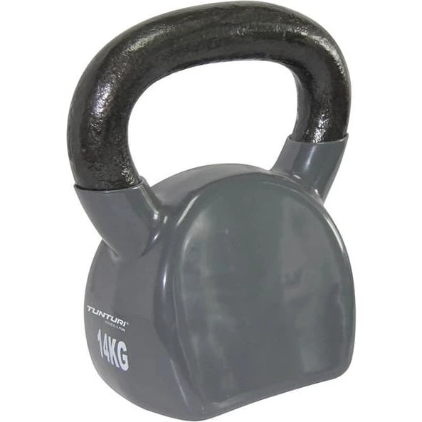 Tunturi Vinyl Kettlebell 14 kg - Grå