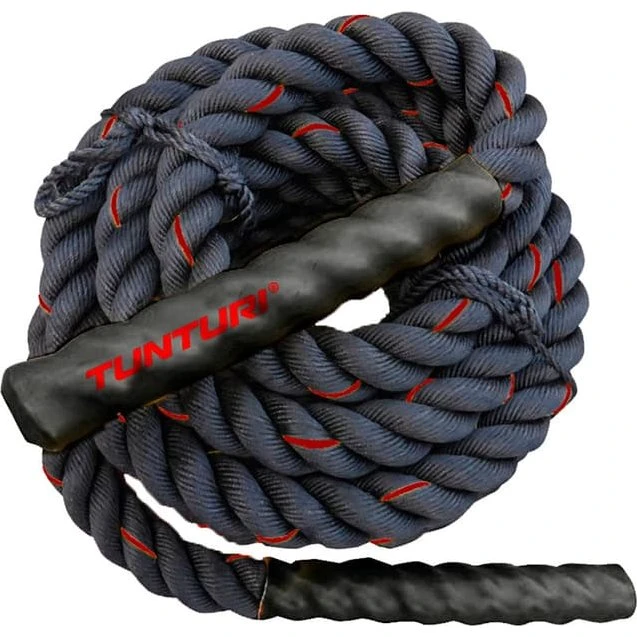 Tunturi Battle Rope 9 m – 3,8 cm, sort